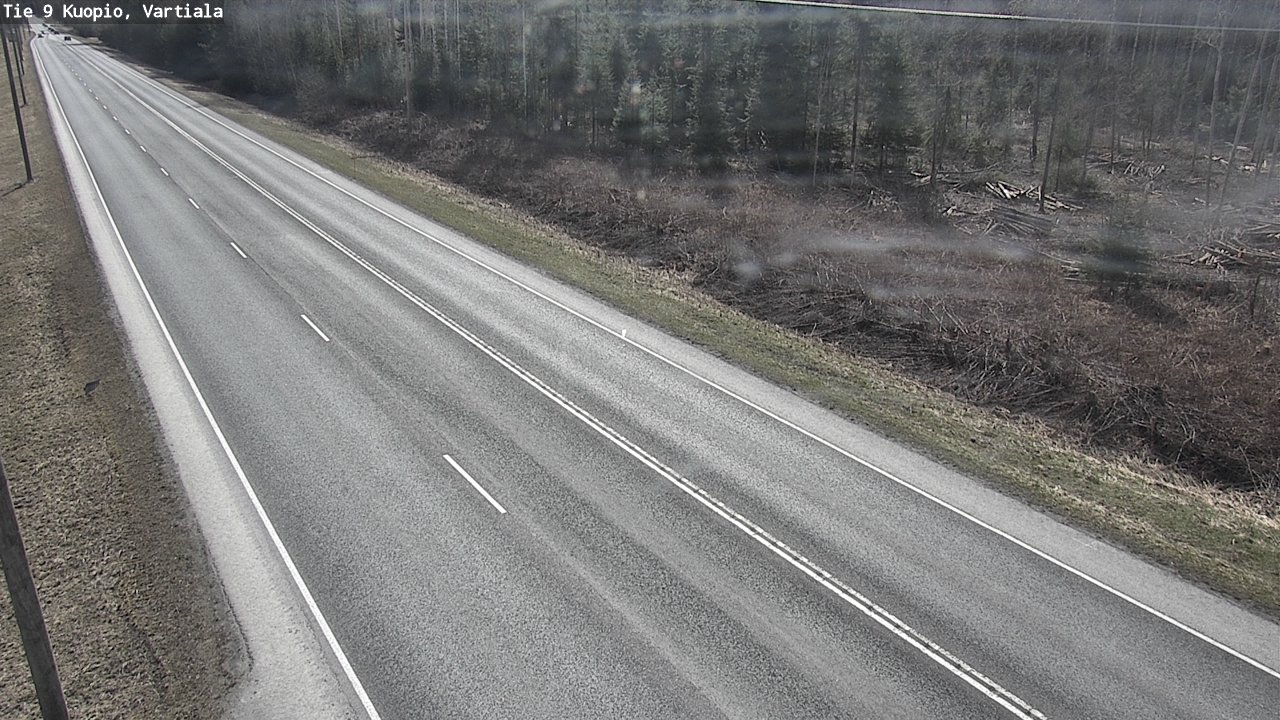 Weather Camera Image Väg 9 Kuopio, Vartiala, Kuopio, Pohjois-Savo