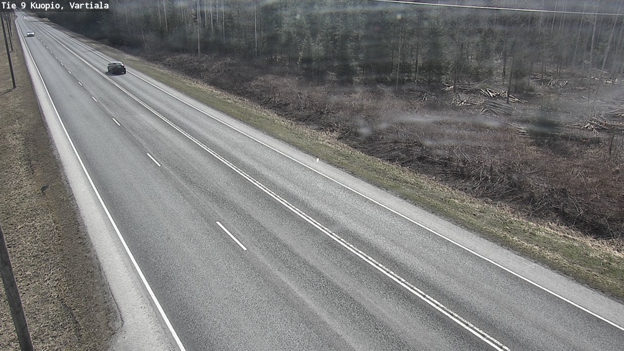 Weather Camera Image Väg 9 Kuopio, Vartiala, Kuopio, Pohjois-Savo