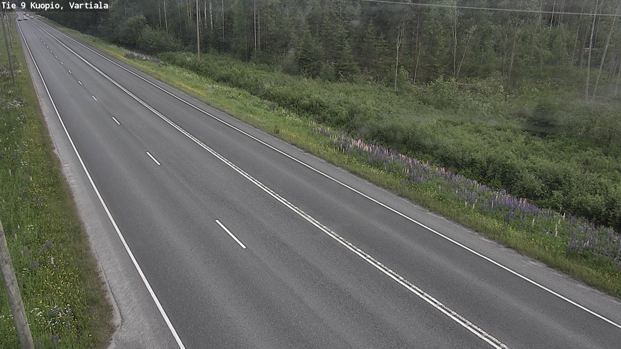 Weather Camera Image Road 9 Kuopio, Vartiala, Kuopio, Pohjois-Savo