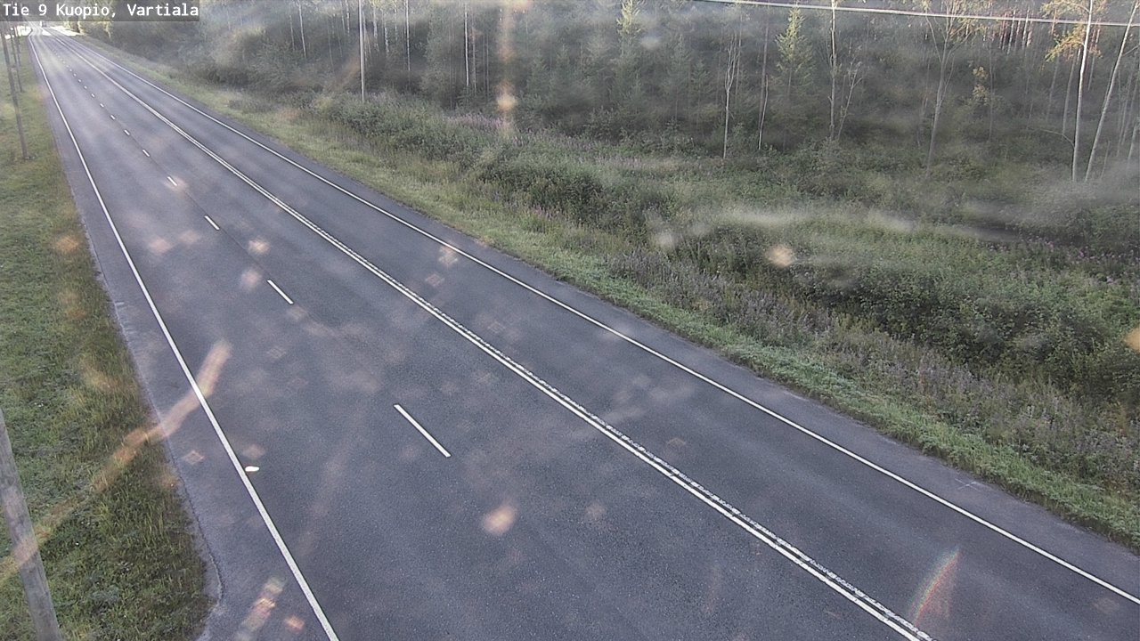 Weather Camera Image Väg 9 Kuopio, Vartiala, Kuopio, Pohjois-Savo