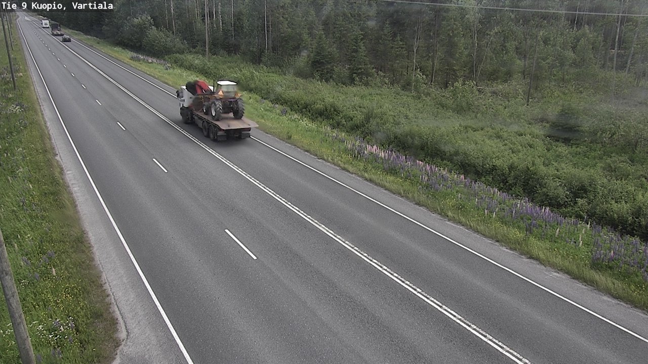 Weather Camera Image Road 9 Kuopio, Vartiala, Kuopio, Pohjois-Savo