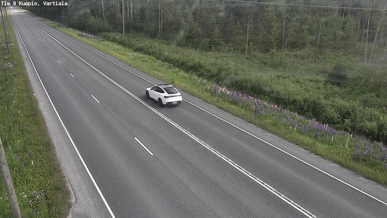 Weather Camera Image Road 9 Kuopio, Vartiala, Kuopio, Pohjois-Savo