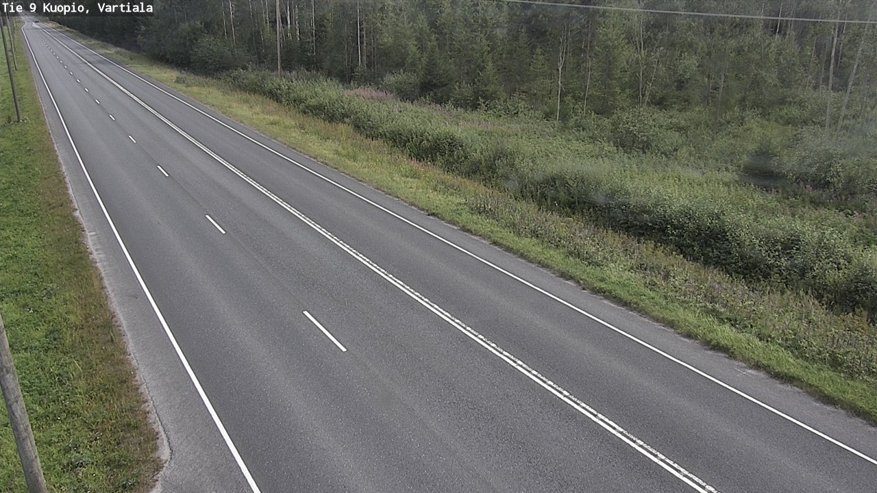 Weather Camera Image Road 9 Kuopio, Vartiala, Kuopio, Pohjois-Savo