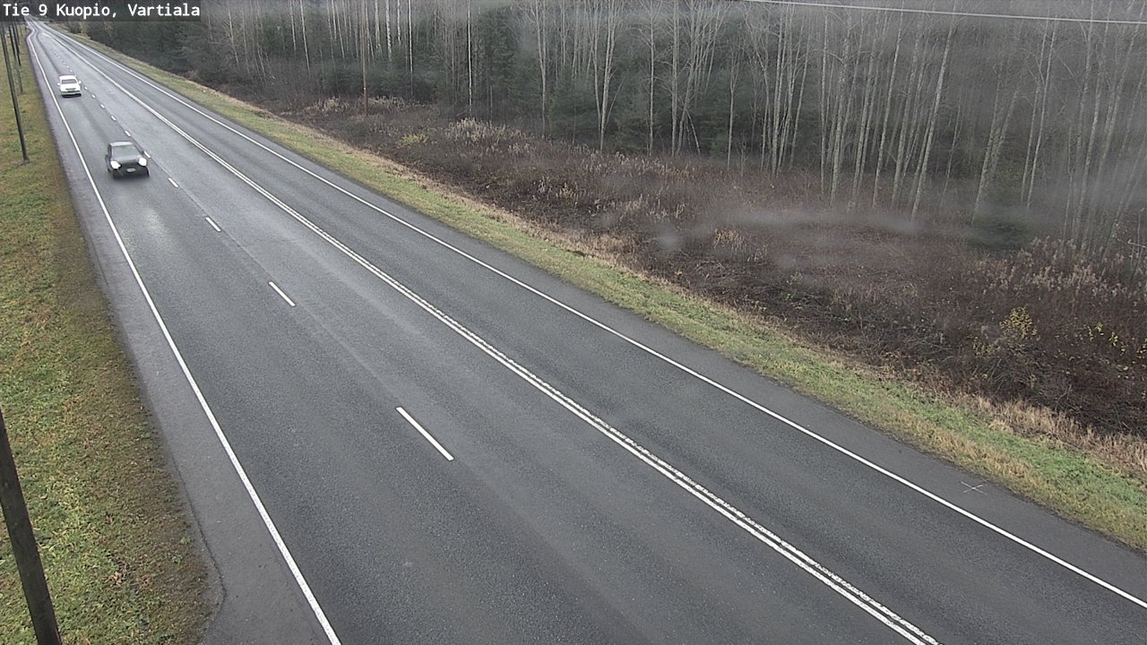 Weather Camera Image Väg 9 Kuopio, Vartiala, Kuopio, Pohjois-Savo