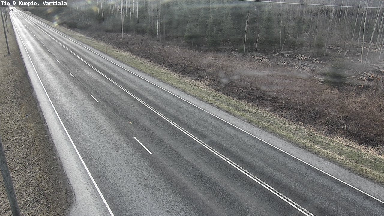 Weather Camera Image Väg 9 Kuopio, Vartiala, Kuopio, Pohjois-Savo