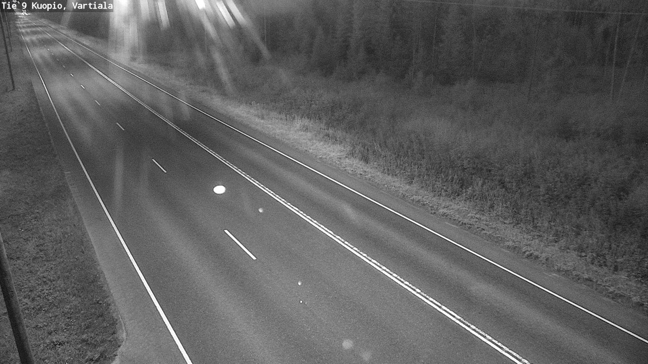 Weather Camera Image Väg 9 Kuopio, Vartiala, Kuopio, Pohjois-Savo