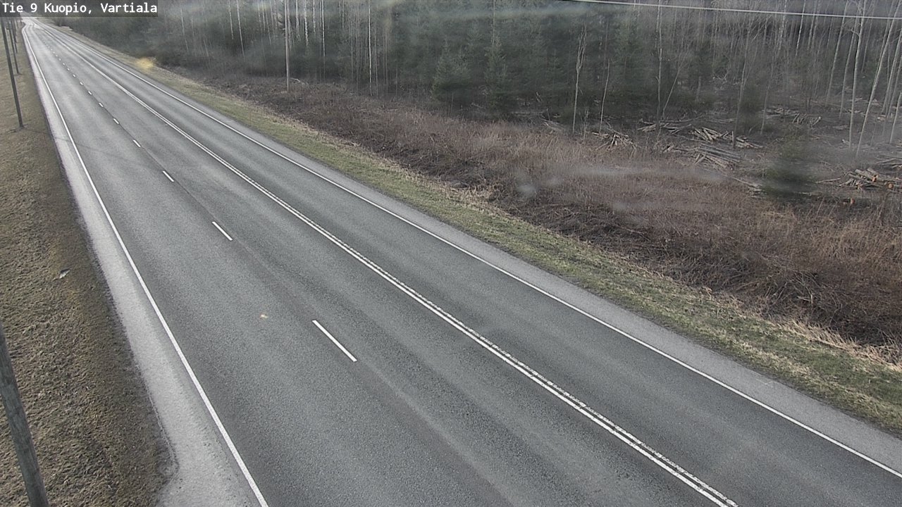 Weather Camera Image Road 9 Kuopio, Vartiala, Kuopio, Pohjois-Savo