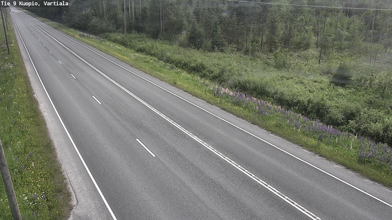 Weather Camera Image Road 9 Kuopio, Vartiala, Kuopio, Pohjois-Savo