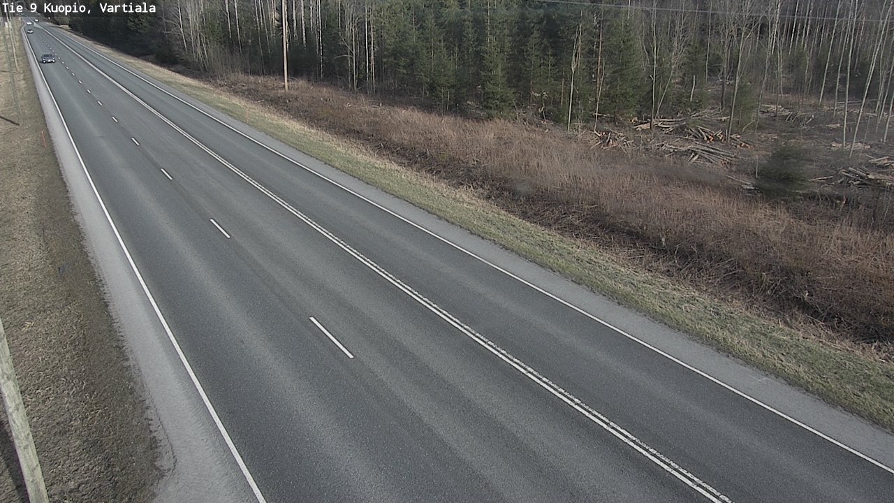 Weather Camera Image Väg 9 Kuopio, Vartiala, Kuopio, Pohjois-Savo