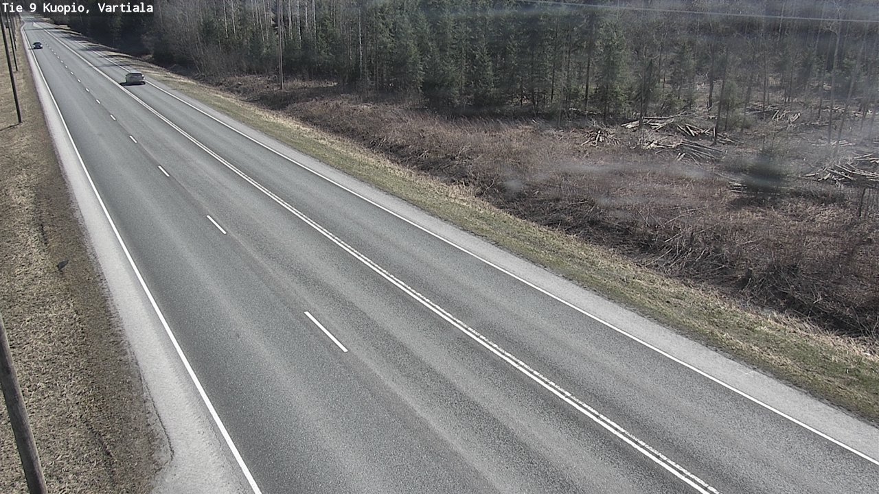 Weather Camera Image Väg 9 Kuopio, Vartiala, Kuopio, Pohjois-Savo
