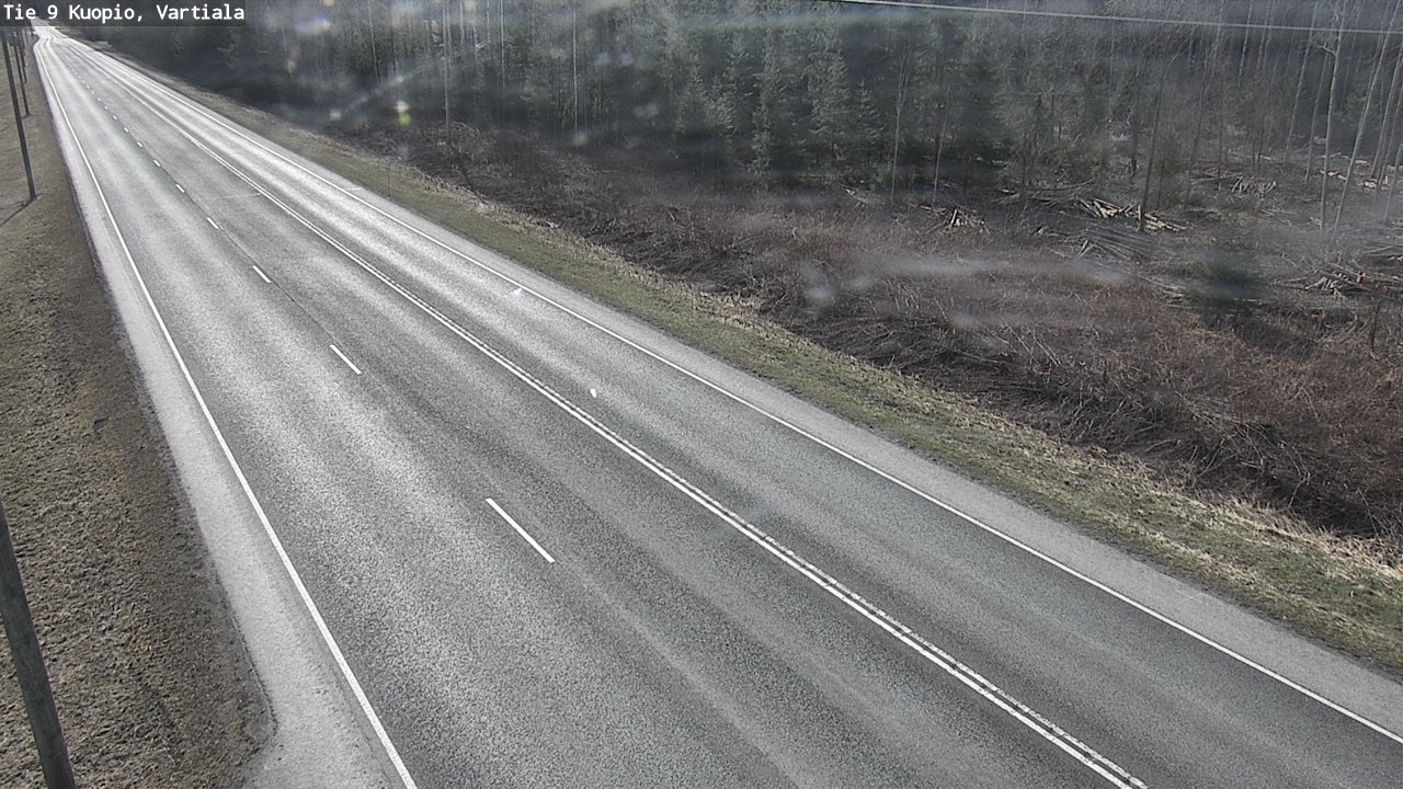 Weather Camera Image Väg 9 Kuopio, Vartiala, Kuopio, Pohjois-Savo