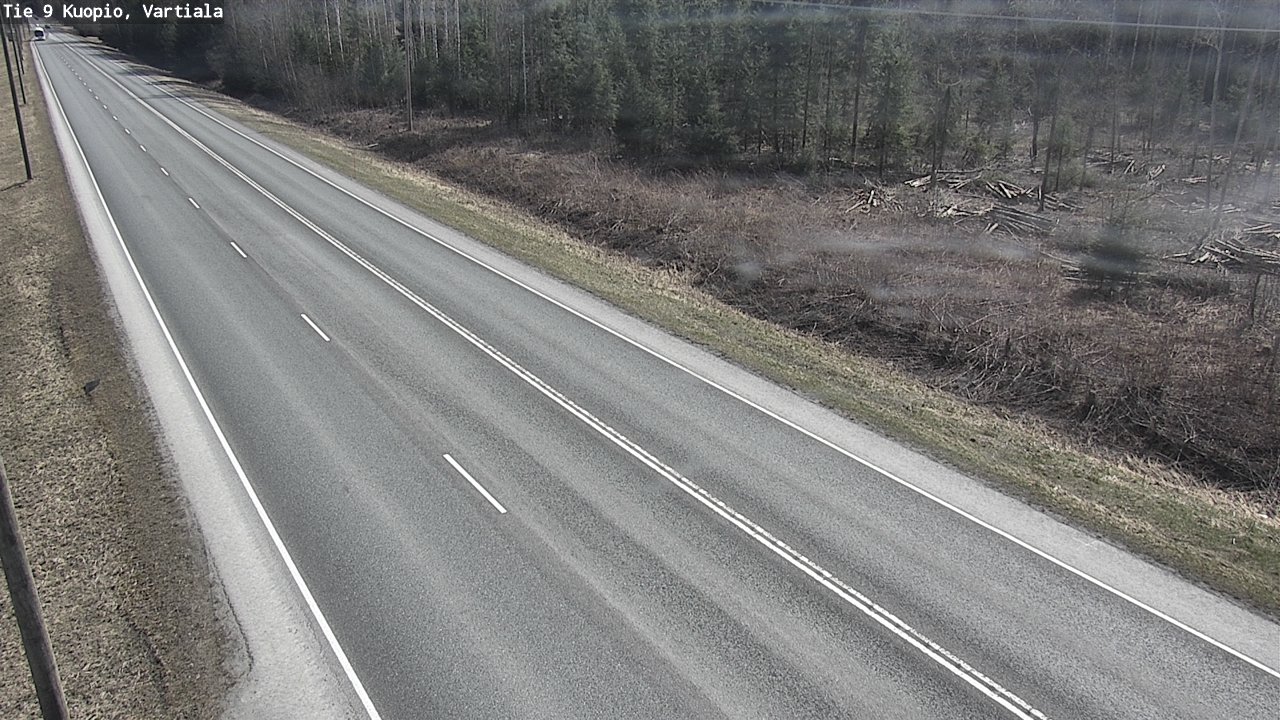 Weather Camera Image Väg 9 Kuopio, Vartiala, Kuopio, Pohjois-Savo