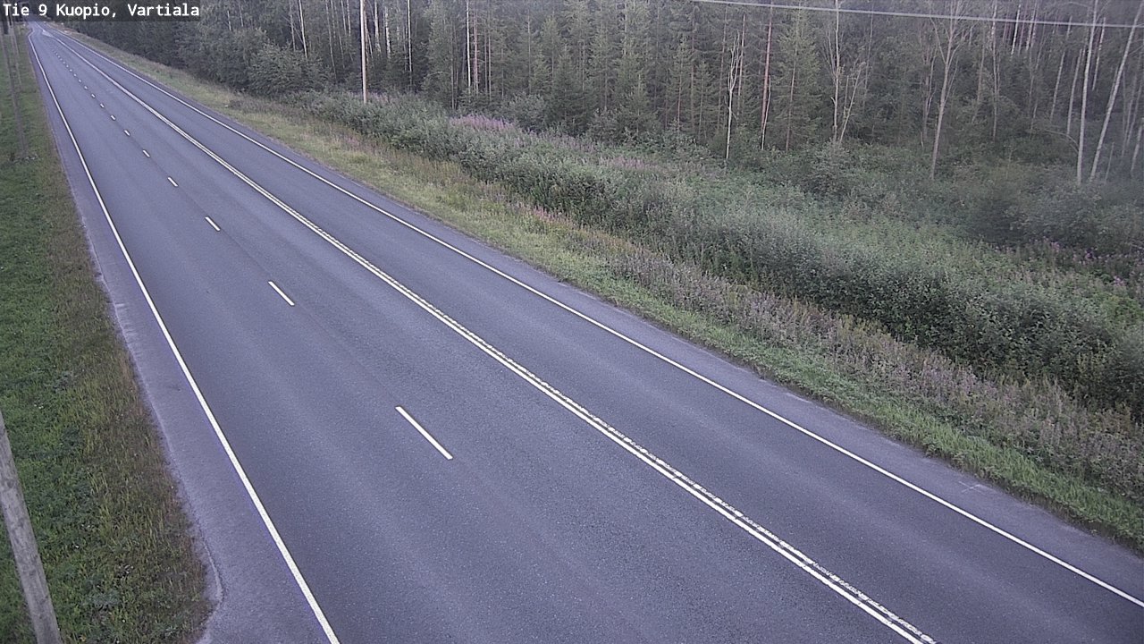 Weather Camera Image Väg 9 Kuopio, Vartiala, Kuopio, Pohjois-Savo