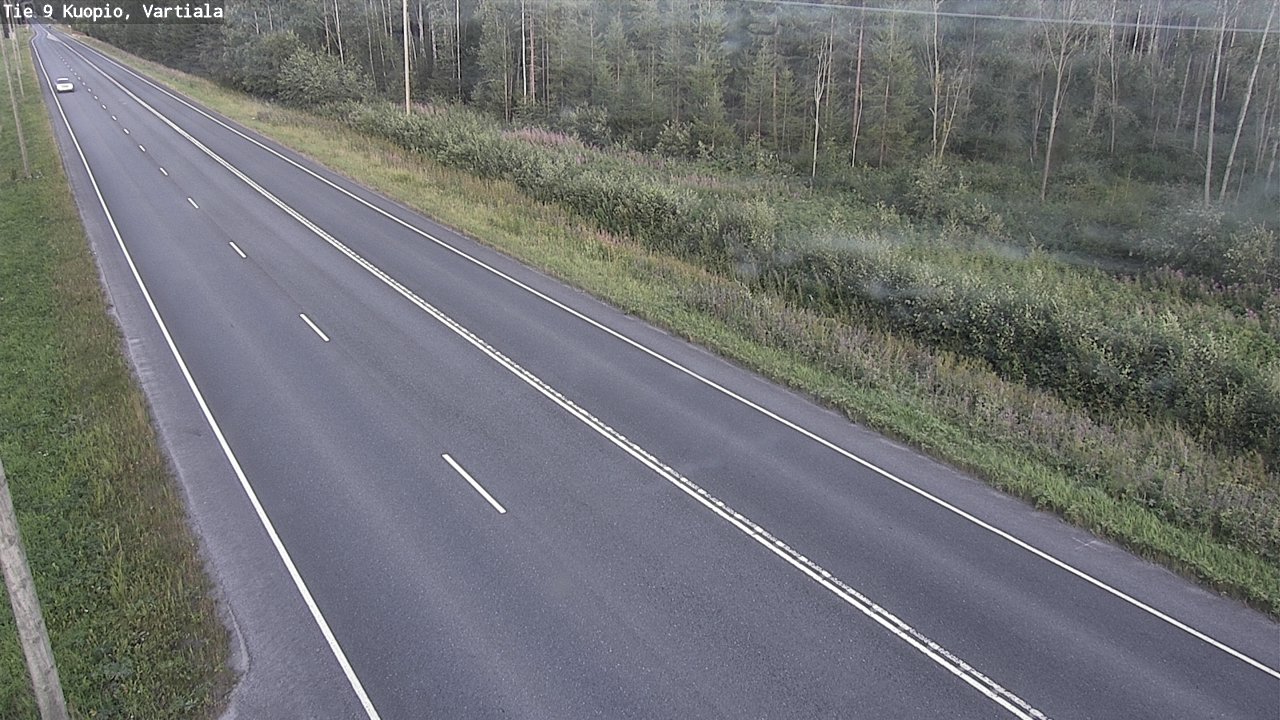 Weather Camera Image Väg 9 Kuopio, Vartiala, Kuopio, Pohjois-Savo