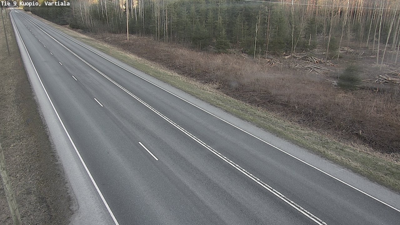 Weather Camera Image Väg 9 Kuopio, Vartiala, Kuopio, Pohjois-Savo