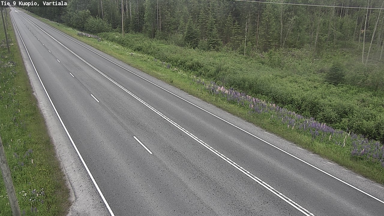 Weather Camera Image Road 9 Kuopio, Vartiala, Kuopio, Pohjois-Savo