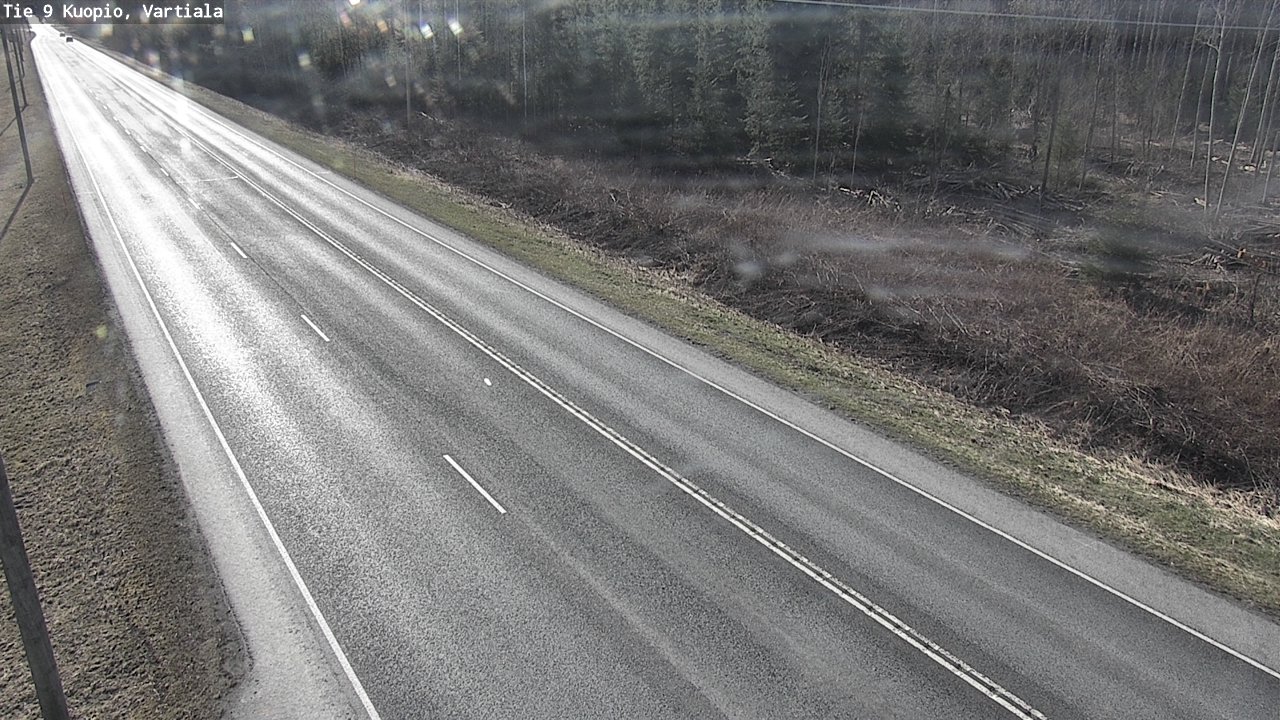 Weather Camera Image Väg 9 Kuopio, Vartiala, Kuopio, Pohjois-Savo