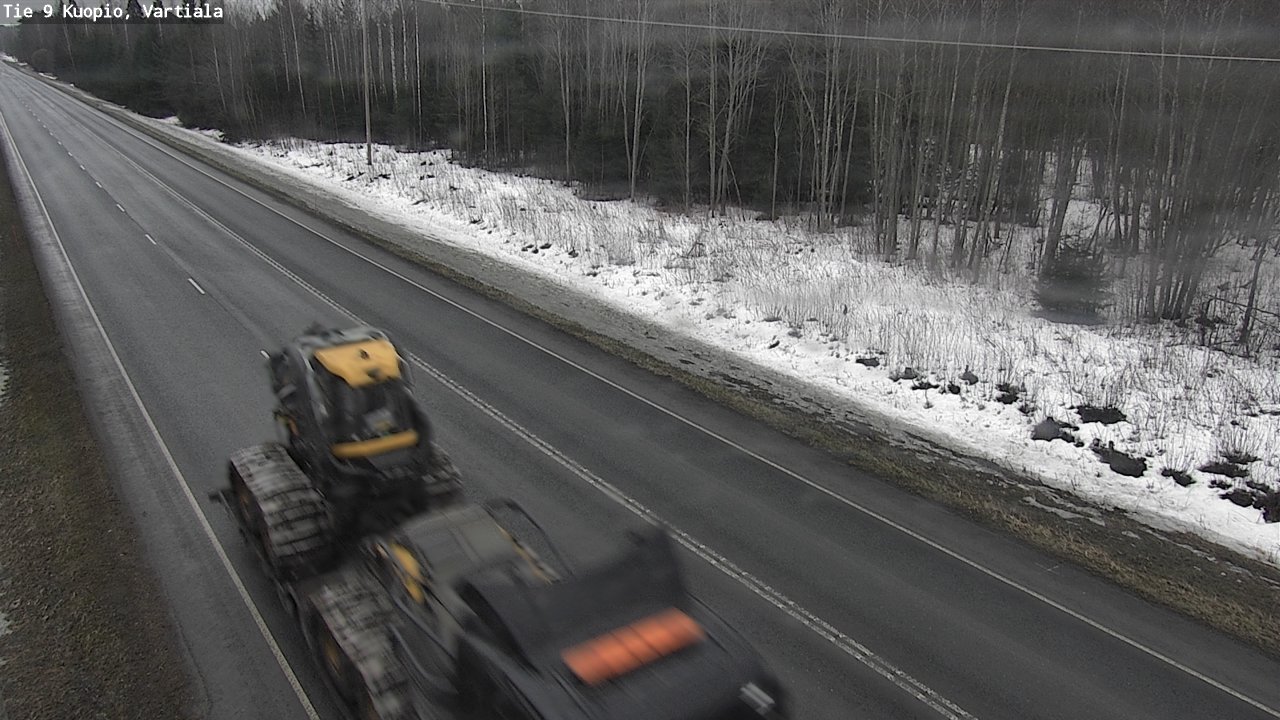 Weather Camera Image Road 9 Kuopio, Vartiala, Kuopio, Pohjois-Savo