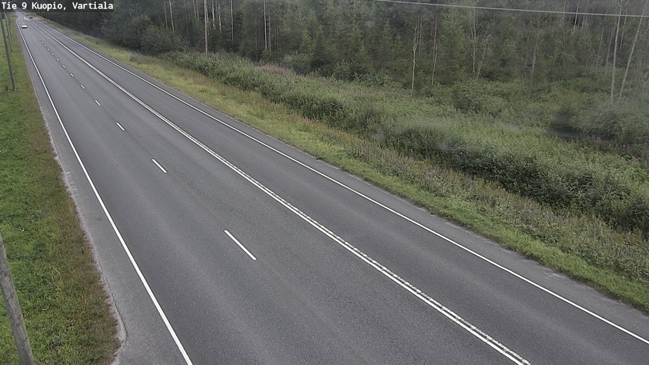 Weather Camera Image Road 9 Kuopio, Vartiala, Kuopio, Pohjois-Savo