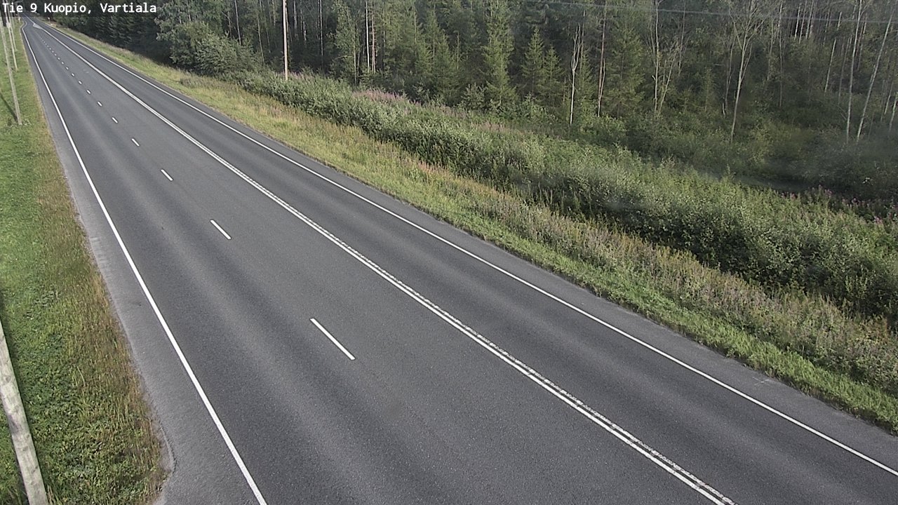 Weather Camera Image Väg 9 Kuopio, Vartiala, Kuopio, Pohjois-Savo