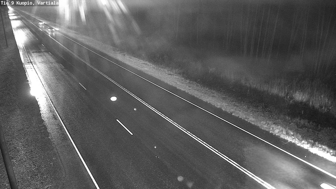 Weather Camera Image Väg 9 Kuopio, Vartiala, Kuopio, Pohjois-Savo