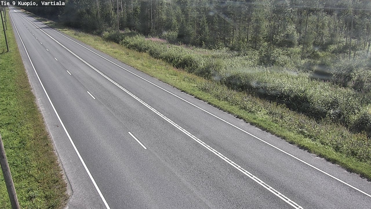 Weather Camera Image Väg 9 Kuopio, Vartiala, Kuopio, Pohjois-Savo