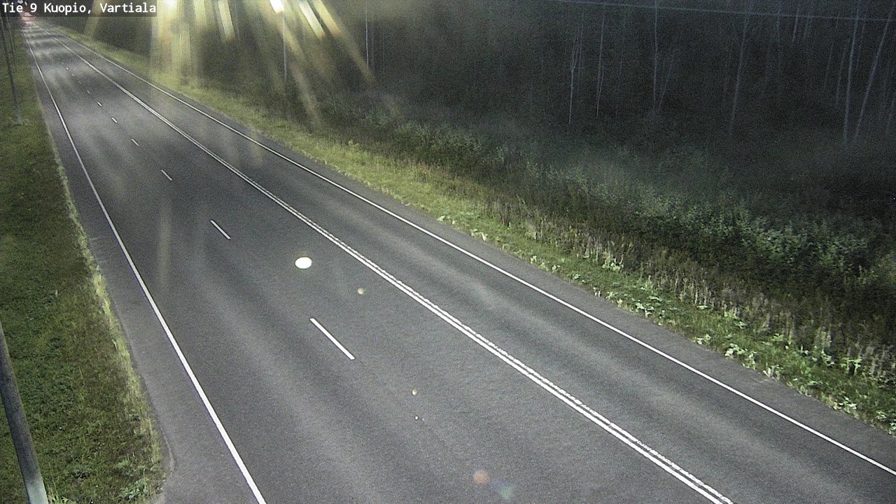 Weather Camera Image Väg 9 Kuopio, Vartiala, Kuopio, Pohjois-Savo