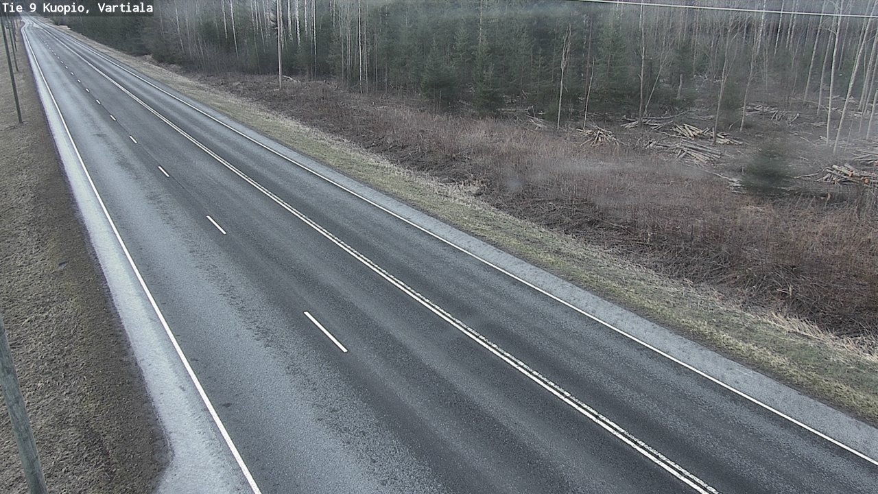 Weather Camera Image Väg 9 Kuopio, Vartiala, Kuopio, Pohjois-Savo