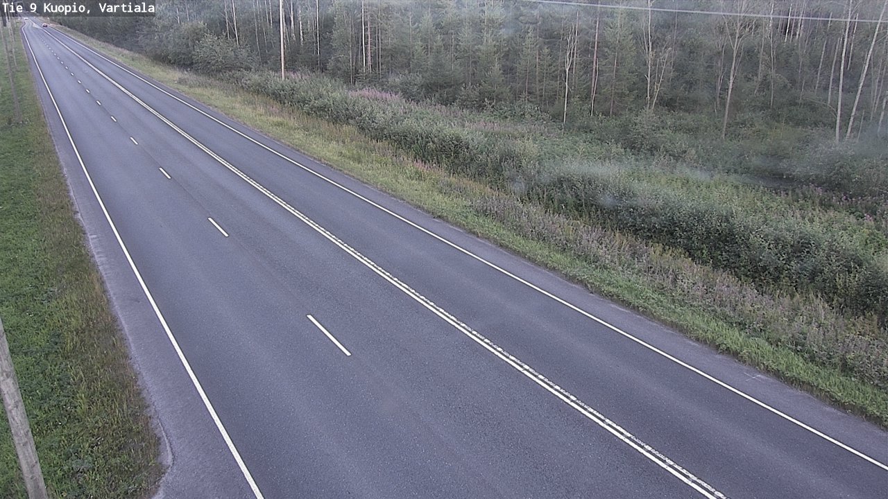 Weather Camera Image Väg 9 Kuopio, Vartiala, Kuopio, Pohjois-Savo