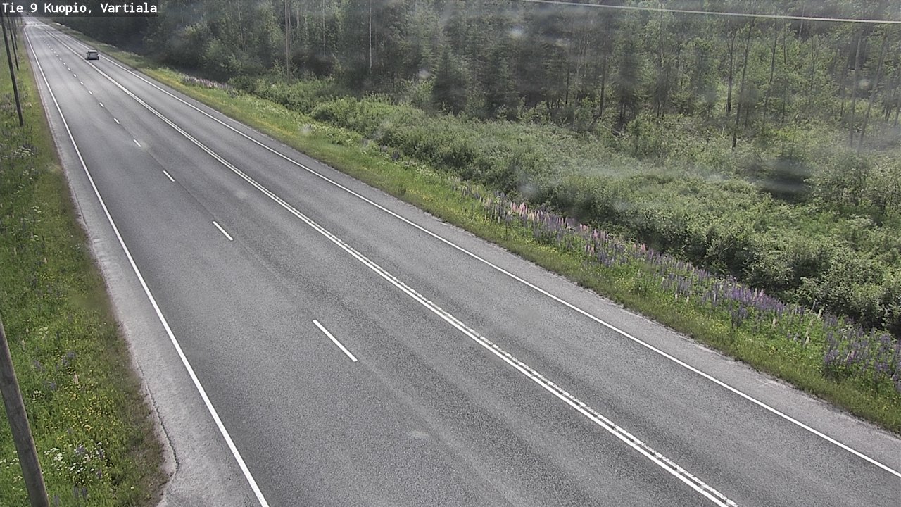 Weather Camera Image Road 9 Kuopio, Vartiala, Kuopio, Pohjois-Savo