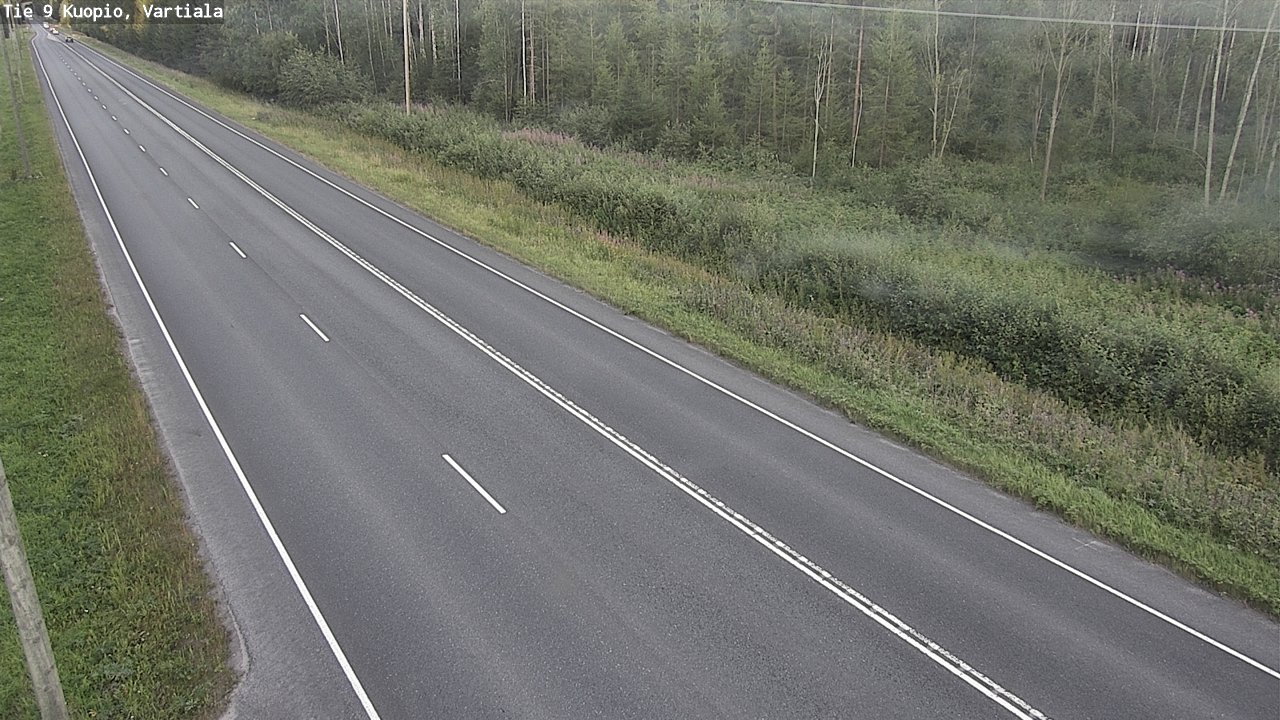 Weather Camera Image Väg 9 Kuopio, Vartiala, Kuopio, Pohjois-Savo