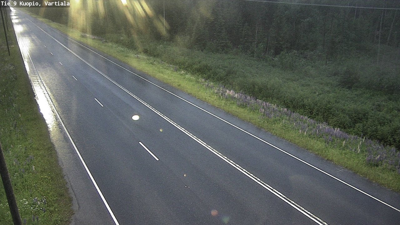 Weather Camera Image Road 9 Kuopio, Vartiala, Kuopio, Pohjois-Savo