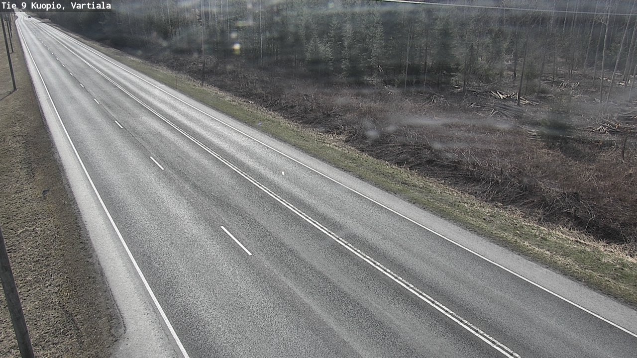 Weather Camera Image Väg 9 Kuopio, Vartiala, Kuopio, Pohjois-Savo