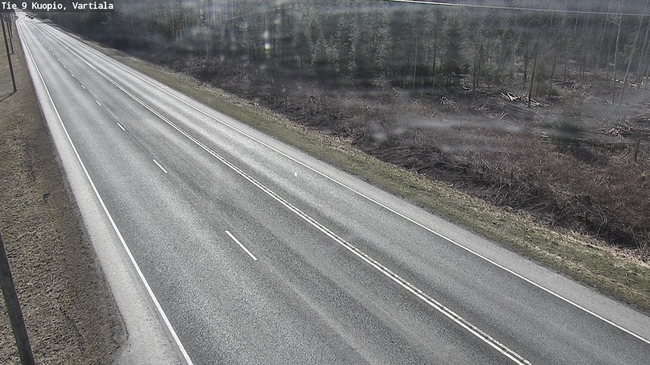 Weather Camera Image Väg 9 Kuopio, Vartiala, Kuopio, Pohjois-Savo