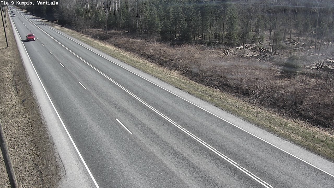 Weather Camera Image Väg 9 Kuopio, Vartiala, Kuopio, Pohjois-Savo
