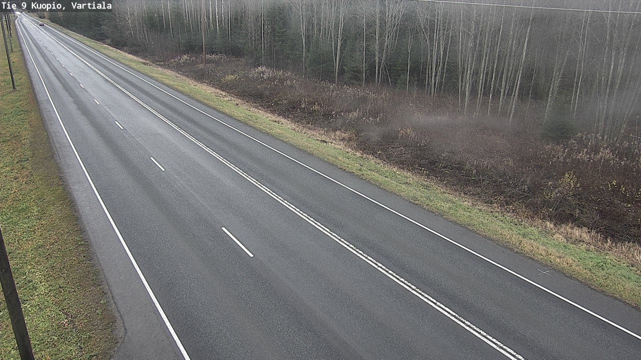 Weather Camera Image Väg 9 Kuopio, Vartiala, Kuopio, Pohjois-Savo