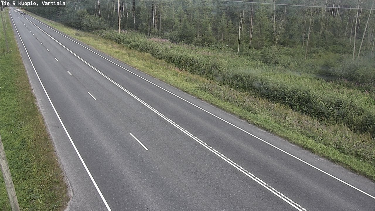 Weather Camera Image Väg 9 Kuopio, Vartiala, Kuopio, Pohjois-Savo