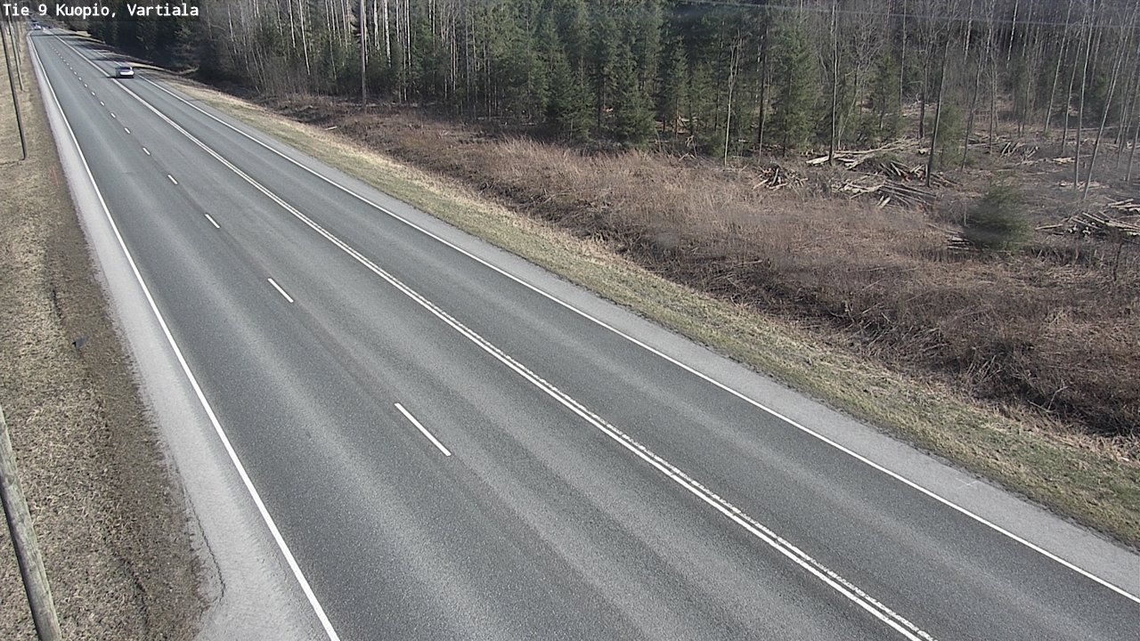 Weather Camera Image Väg 9 Kuopio, Vartiala, Kuopio, Pohjois-Savo