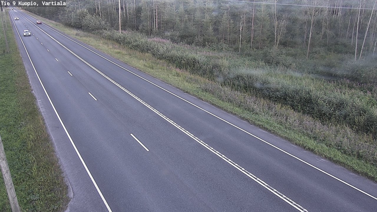 Weather Camera Image Väg 9 Kuopio, Vartiala, Kuopio, Pohjois-Savo