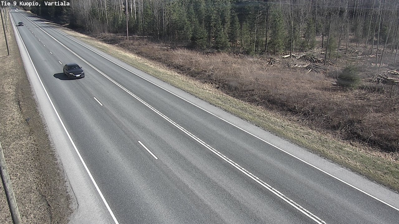 Weather Camera Image Väg 9 Kuopio, Vartiala, Kuopio, Pohjois-Savo
