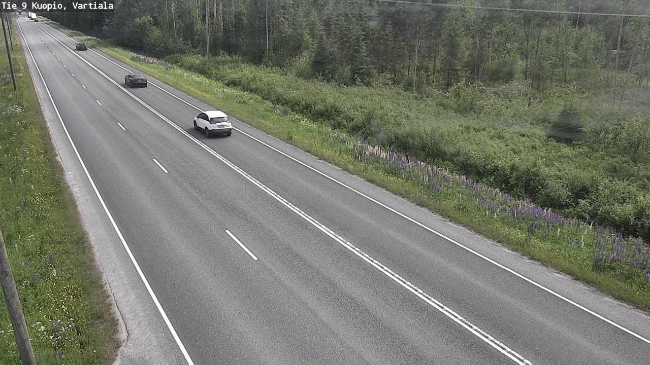 Weather Camera Image Road 9 Kuopio, Vartiala, Kuopio, Pohjois-Savo