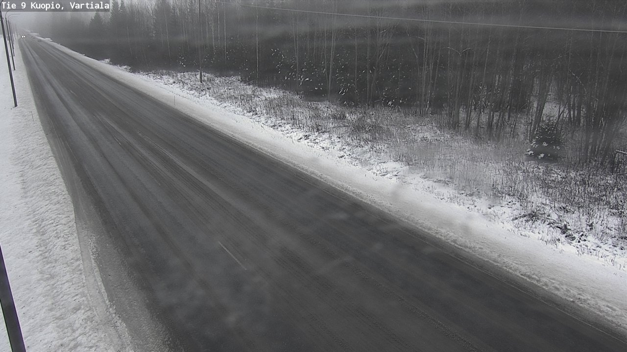 Weather Camera Image Road 9 Kuopio, Vartiala, Kuopio, Pohjois-Savo
