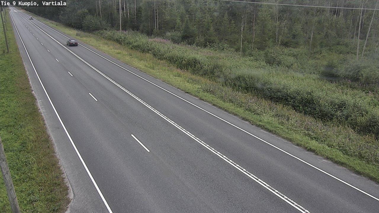 Weather Camera Image Road 9 Kuopio, Vartiala, Kuopio, Pohjois-Savo