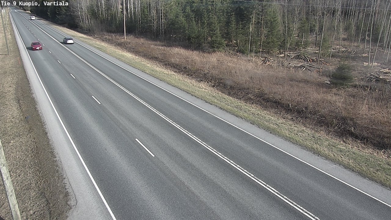 Weather Camera Image Väg 9 Kuopio, Vartiala, Kuopio, Pohjois-Savo