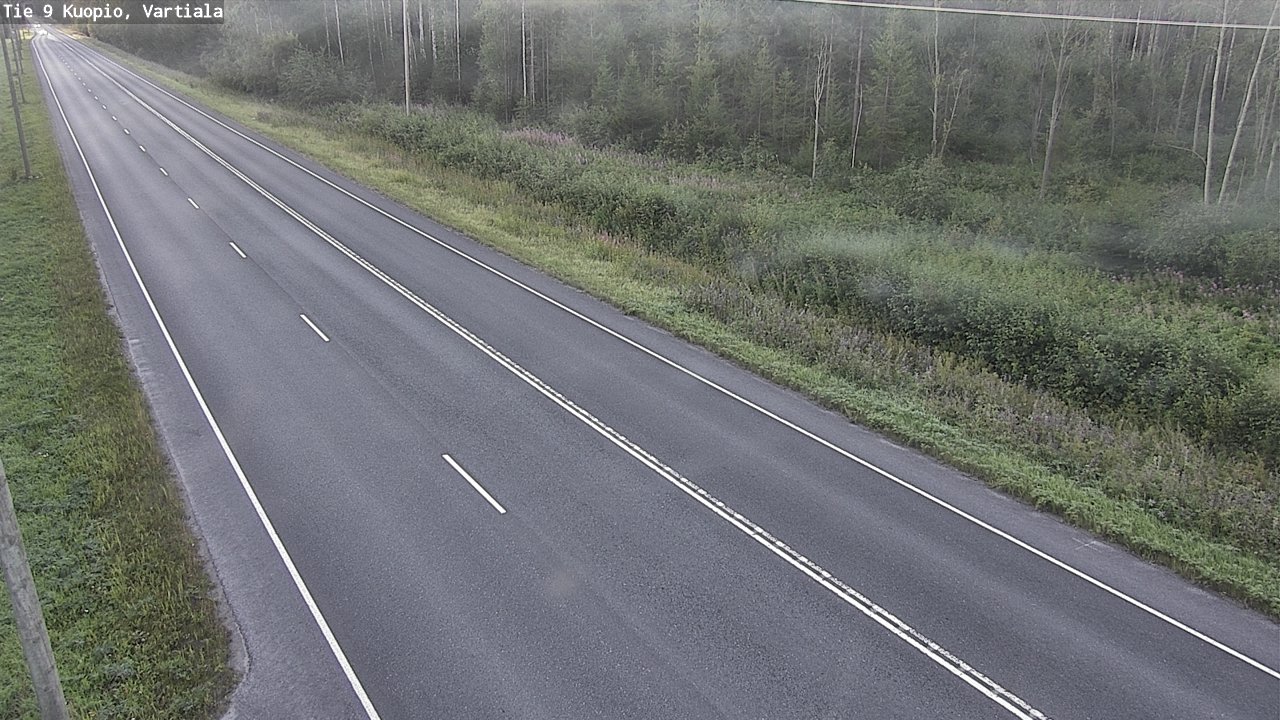 Weather Camera Image Väg 9 Kuopio, Vartiala, Kuopio, Pohjois-Savo