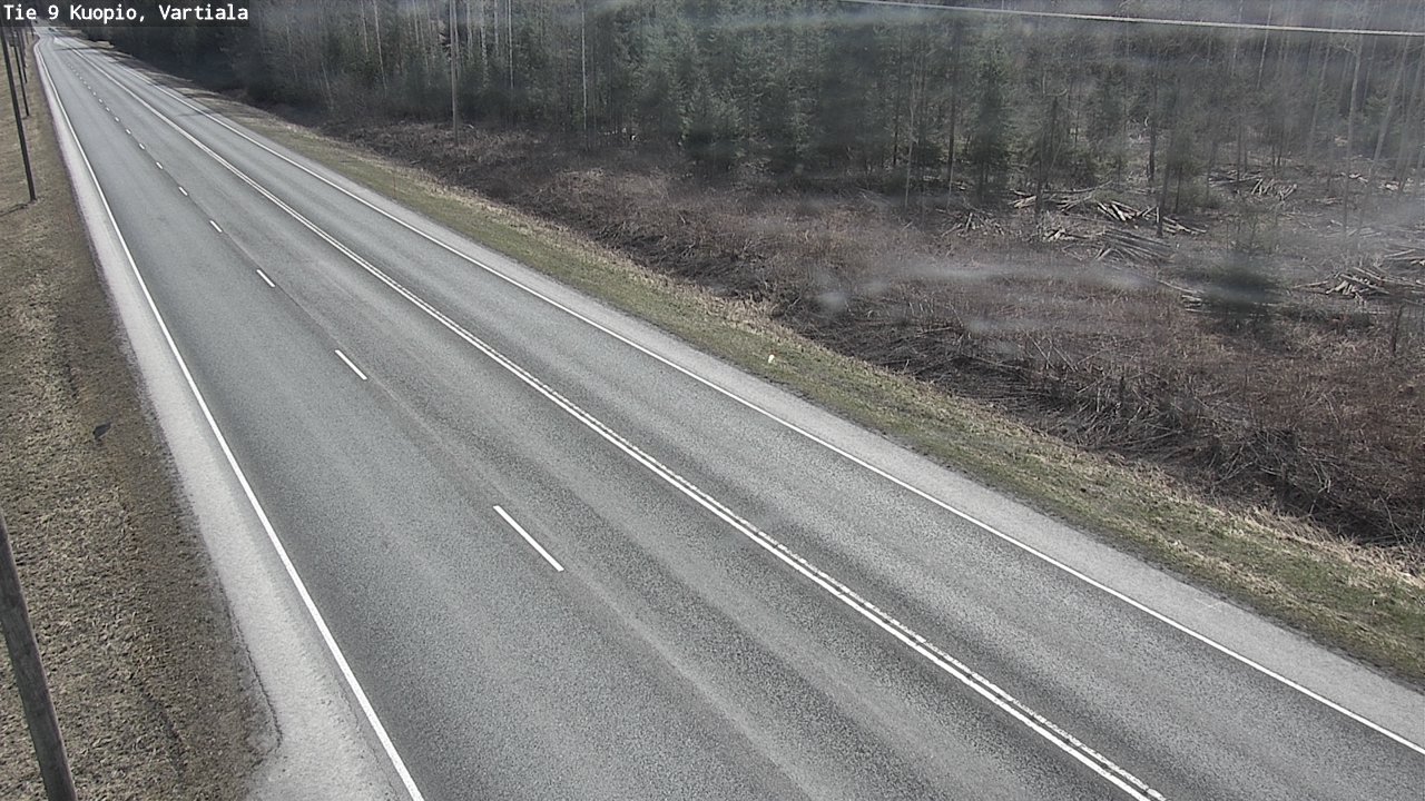 Weather Camera Image Väg 9 Kuopio, Vartiala, Kuopio, Pohjois-Savo