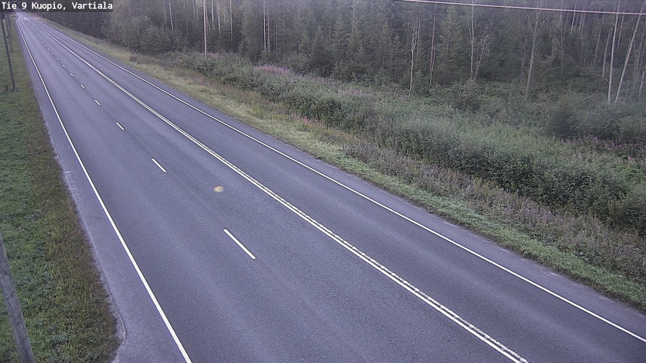 Weather Camera Image Väg 9 Kuopio, Vartiala, Kuopio, Pohjois-Savo