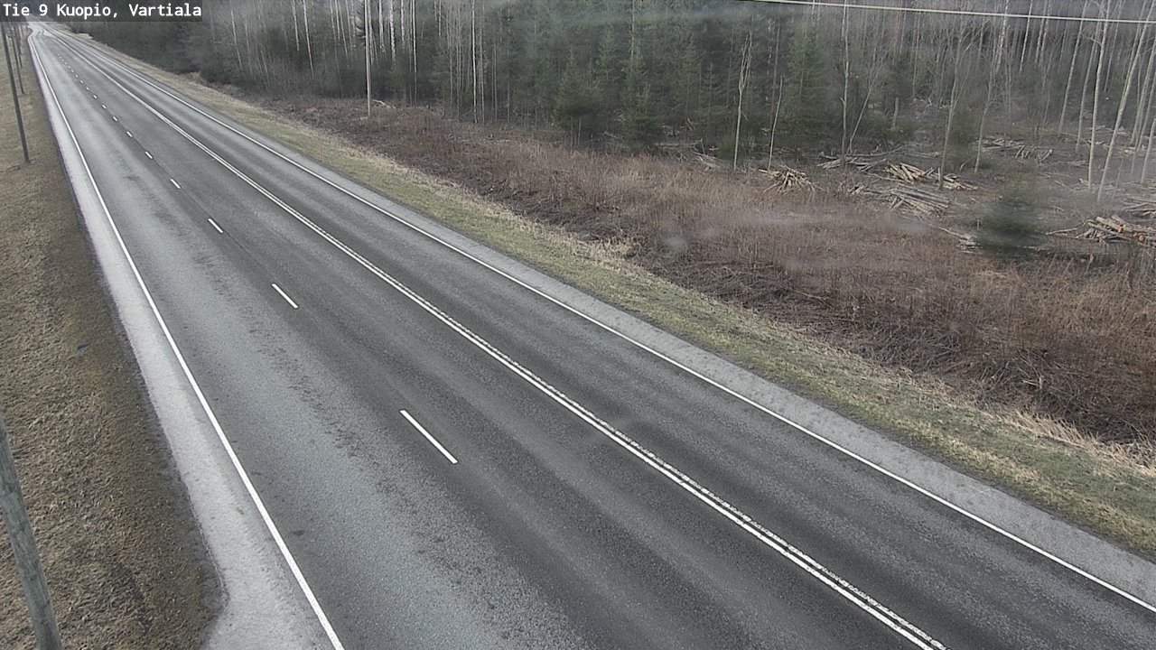 Weather Camera Image Väg 9 Kuopio, Vartiala, Kuopio, Pohjois-Savo