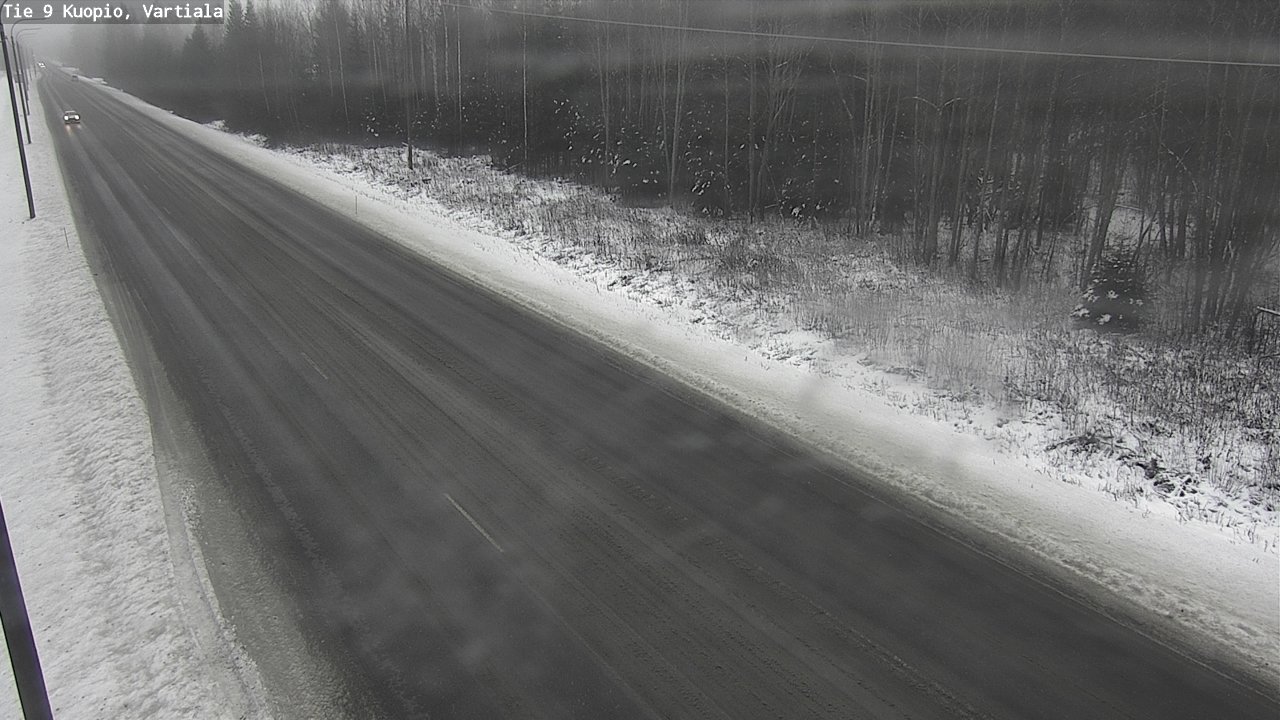 Weather Camera Image Road 9 Kuopio, Vartiala, Kuopio, Pohjois-Savo