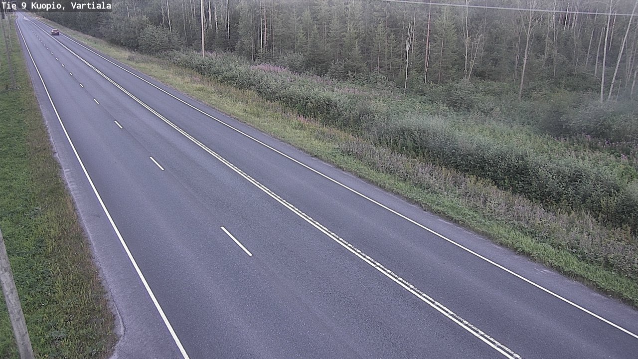 Weather Camera Image Väg 9 Kuopio, Vartiala, Kuopio, Pohjois-Savo